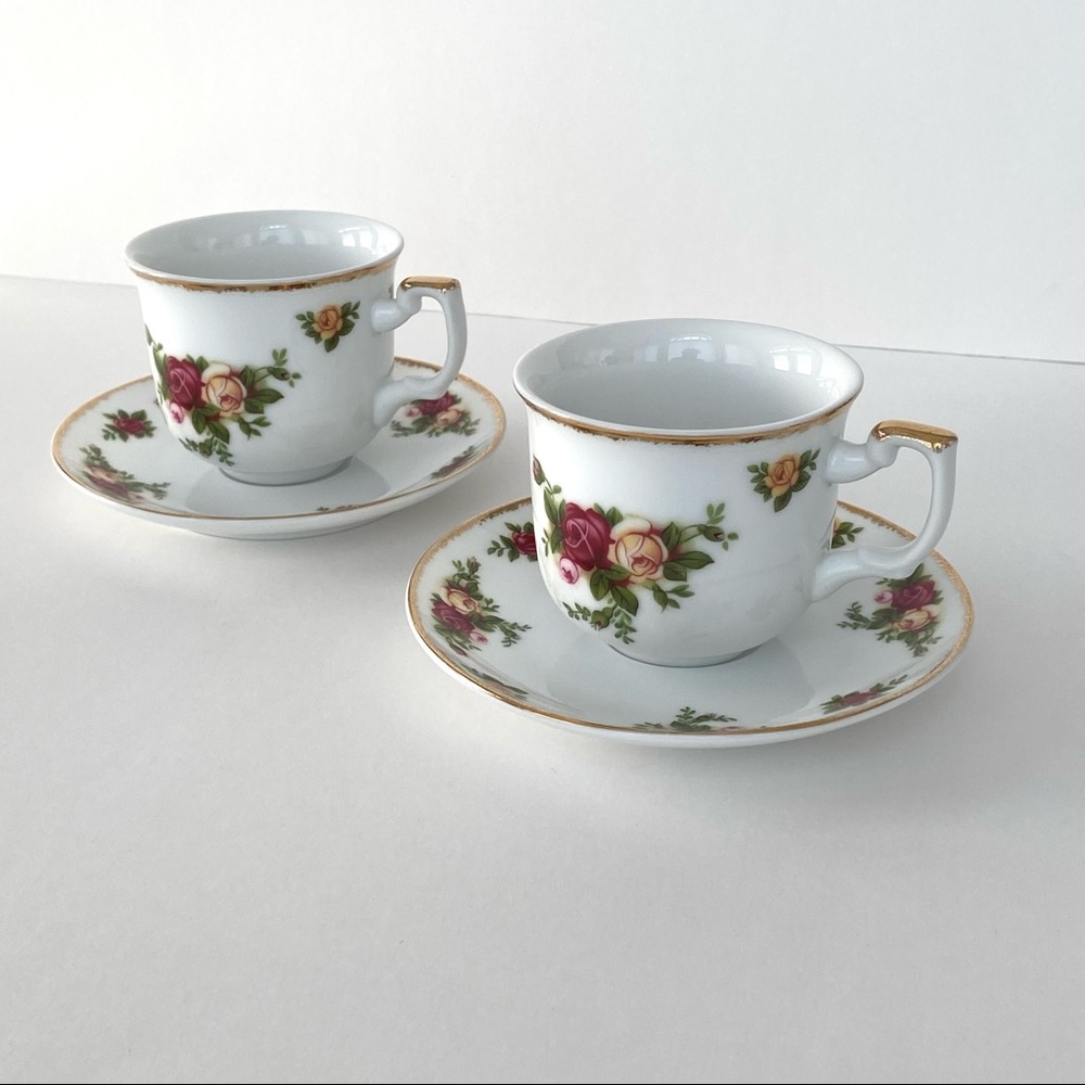 4pc Small Tea Cup Set 2006 Old Country Roses - Picture 2 of 16